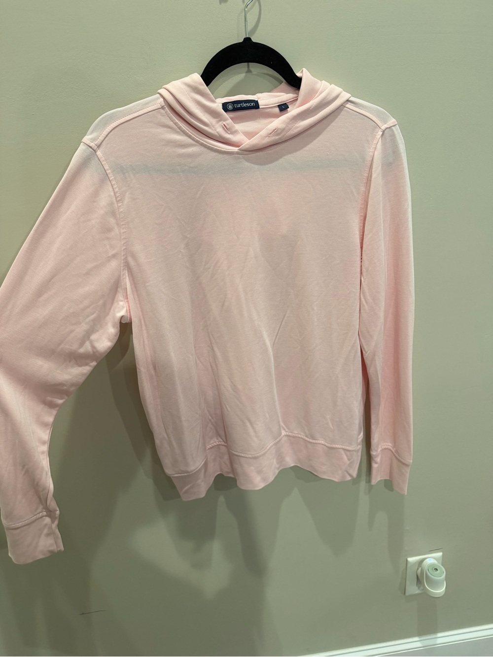Soft Pale Pink Hooded Crewneck by Tart Collections